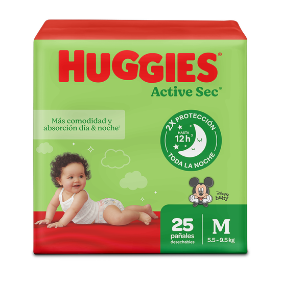 Pañales Huggies Active Sec Etapa 5/XXG 40U